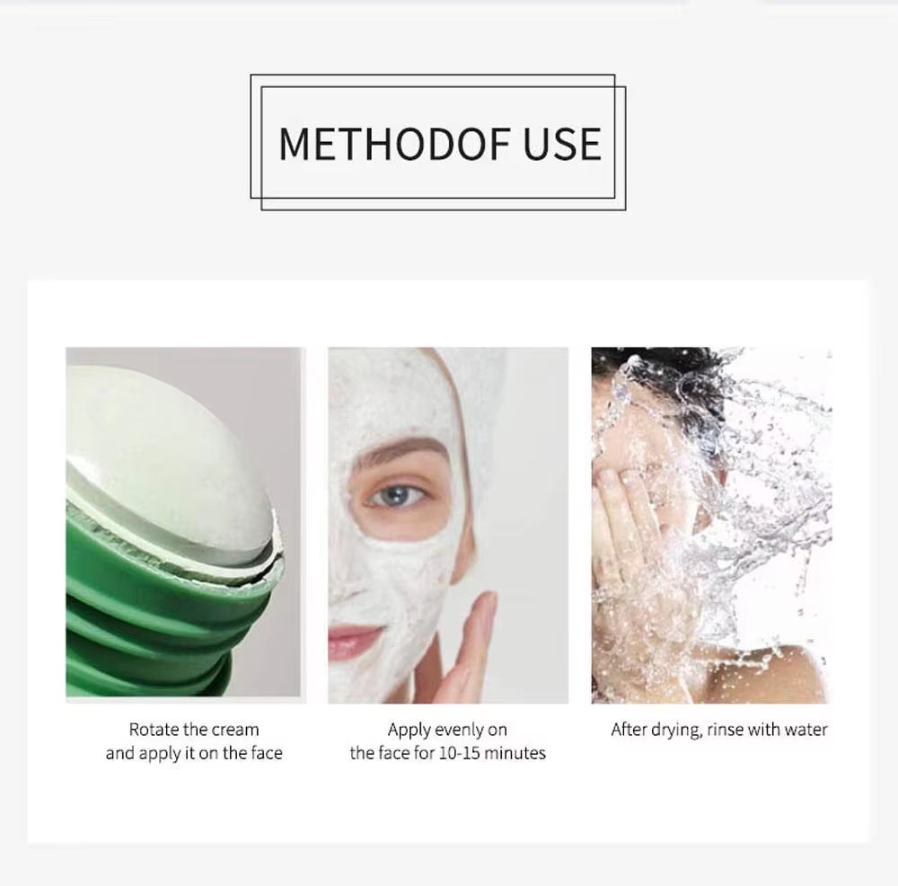 Private Label Moisturizes Oil Control and Deep Cleanse Blackheads Pore Green Tea Clay Mask Stick