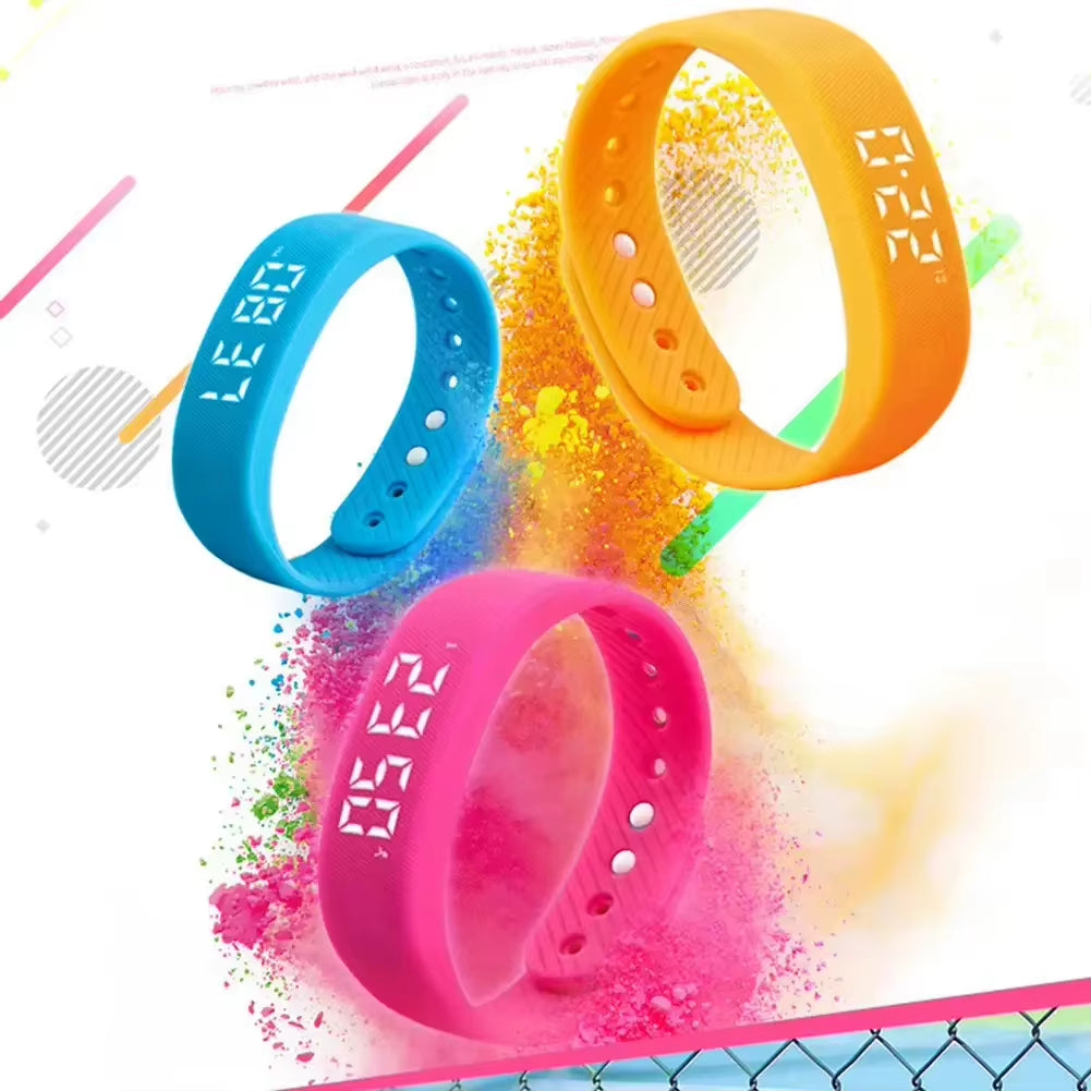 Alarm Watch Alarm Bracelet Digital Watch with Alarm Vibrating Alarm Clock Digital Watch Silent Vibration Wakeup Wristband