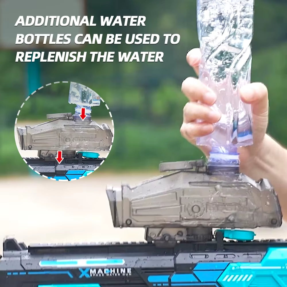 New Fully Automatic Water Suction Electric Water Gun Toy, Large-Capacity Water Tank, Outdoor Children'S Toy That Kids Love